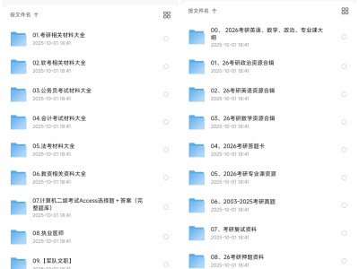 【265】单套资料在外面至少卖几百！考试资料教程大合集，包括考公、软考、教资、考研、法考等等 【 4.3TB 】